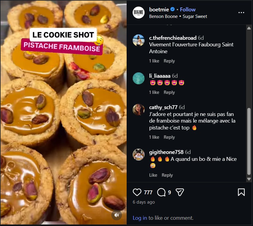 Customer comments and social proof about BO&MIE in Paris