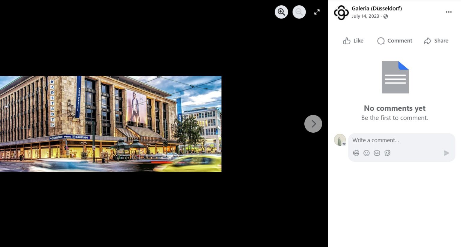 GALERIA Düsseldorf Facebook