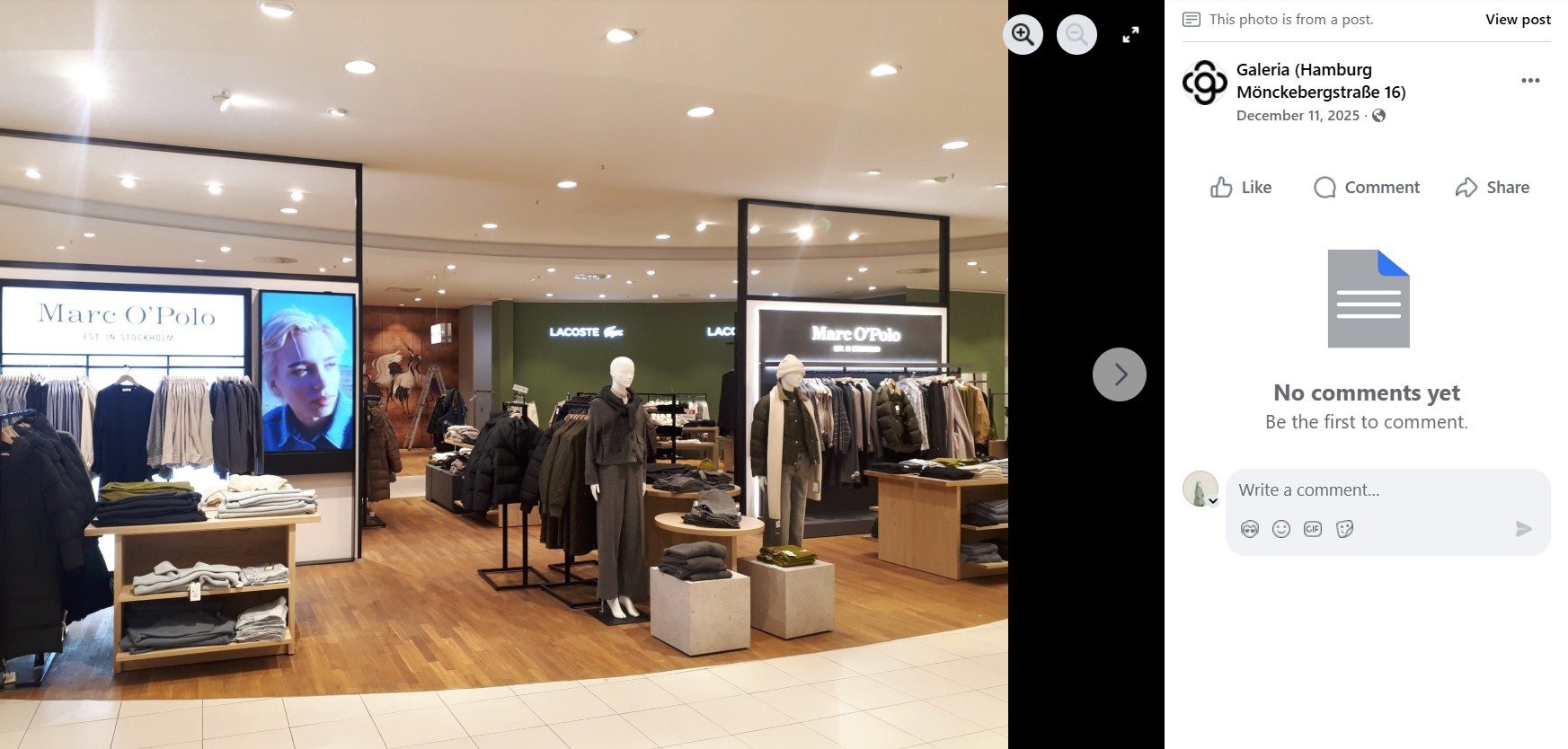 GALERIA Hamburg Facebook