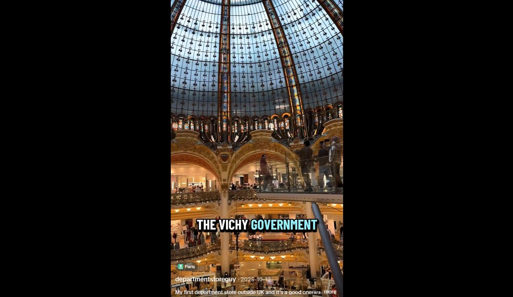 Galeries Lafayette Paris Haussmann TikTok