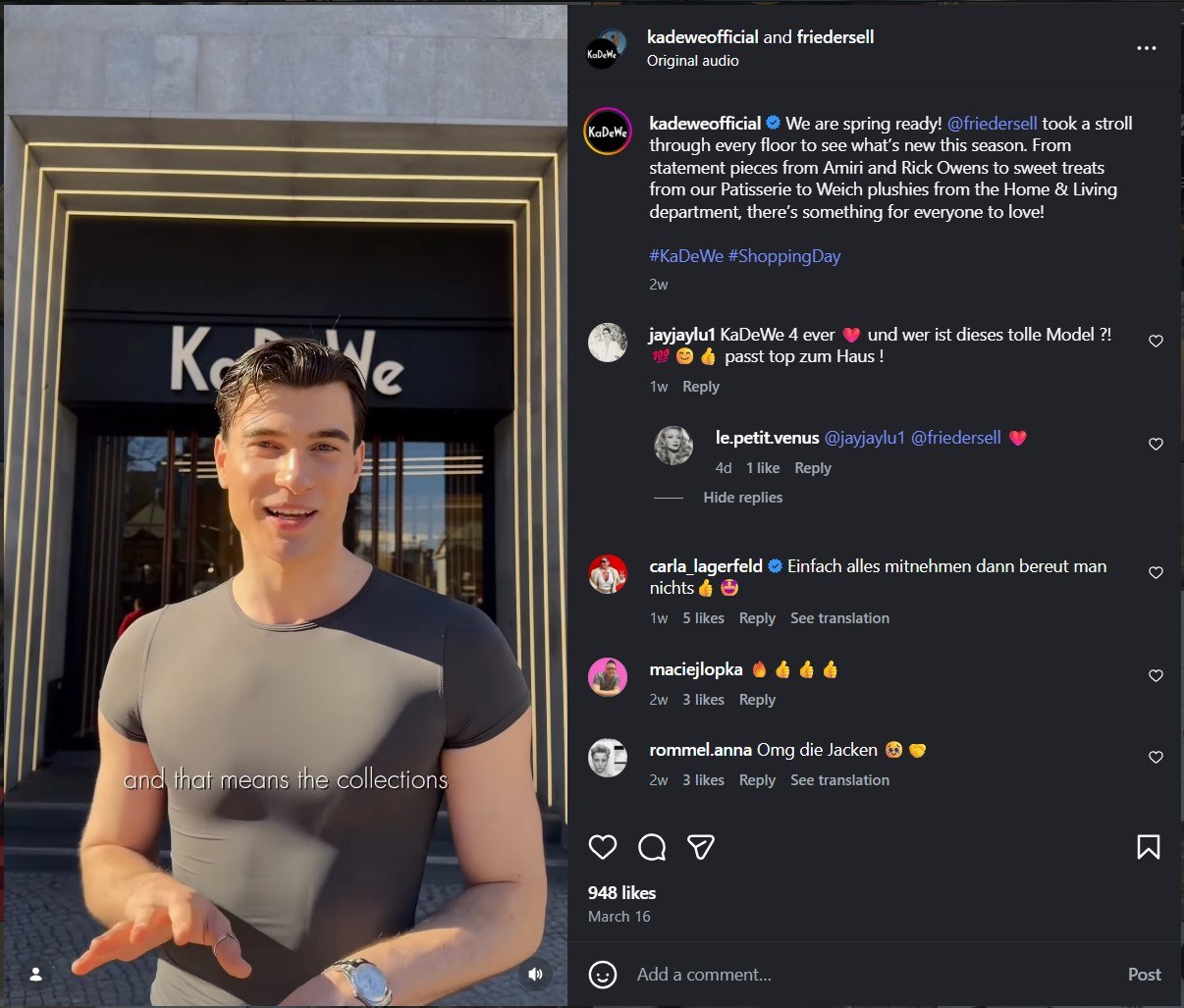 Instagram Vibe KaDeWe