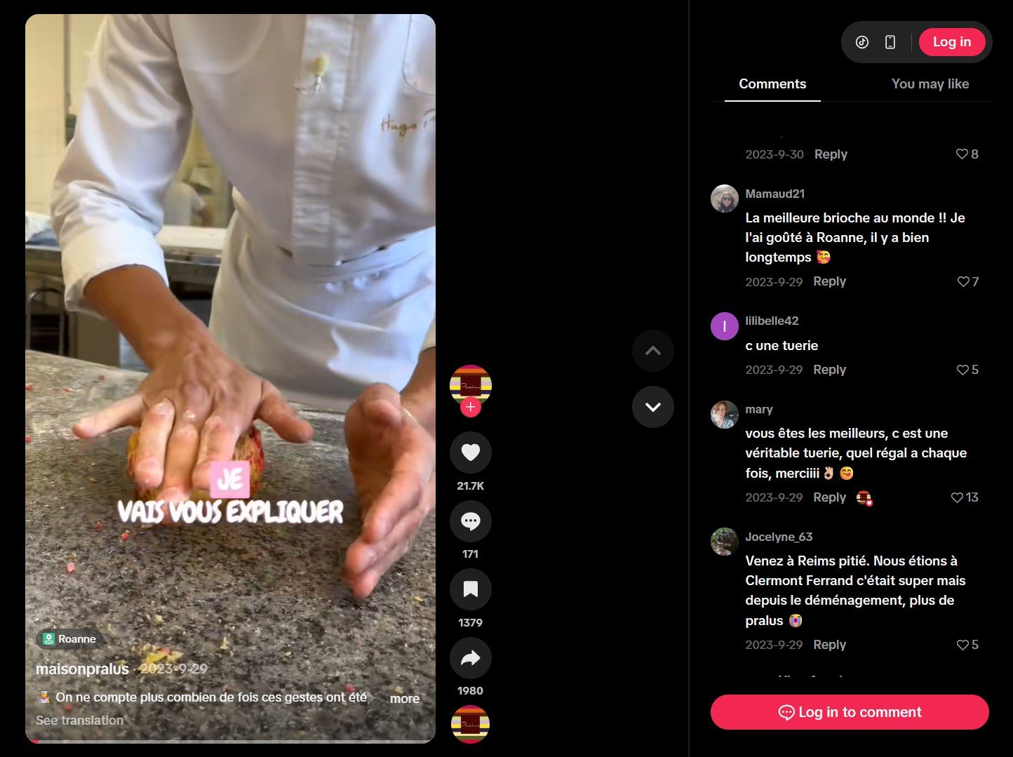 Customer comments and social proof about Pralus in Lyon